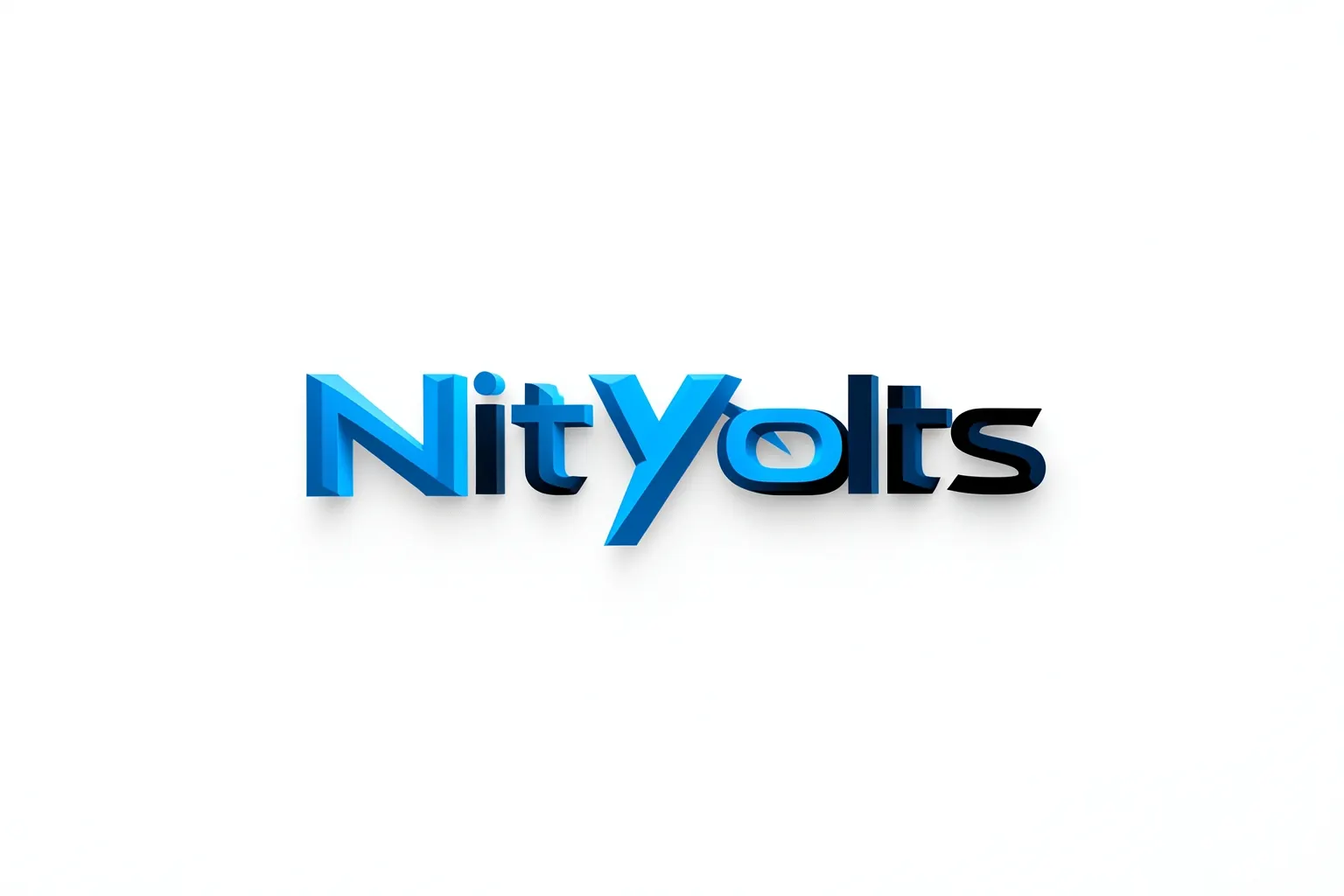 Logotipo da NitVolts com o nome da empresa em destaque e um símbolo de raio estilizado.